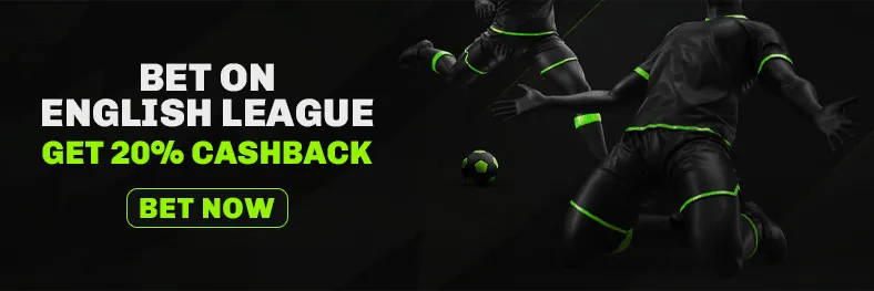 English league cashback sports promotion at Velobet