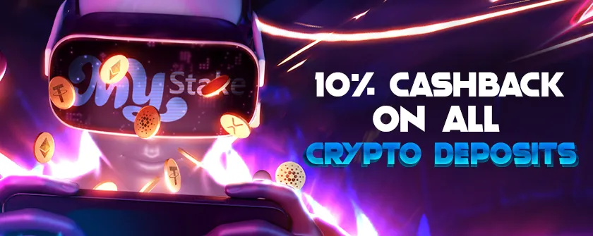 Mystake 10 percent cashback on crypto deposits