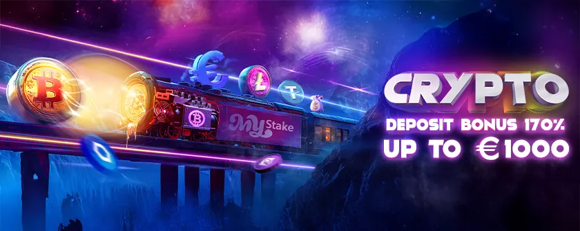 Mystake 170 percent crypto deposit bonus up to €1,000