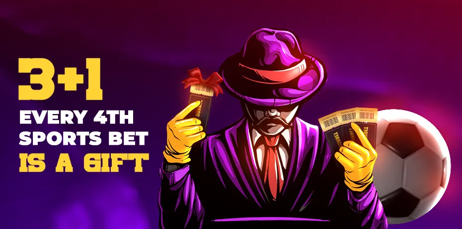 3+1 Freebet promotion for sports bets at Donbet