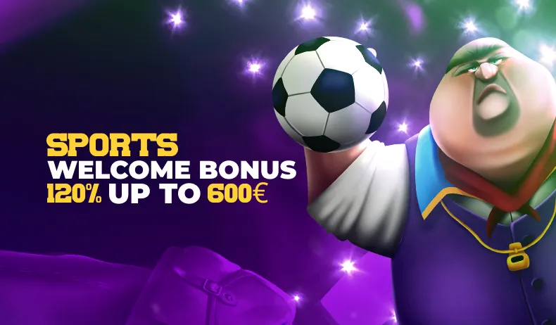 Sports welcome bonus banner at Donbet sportsbook