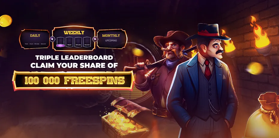 Triple leaderboard tournament banner at Donbet casino