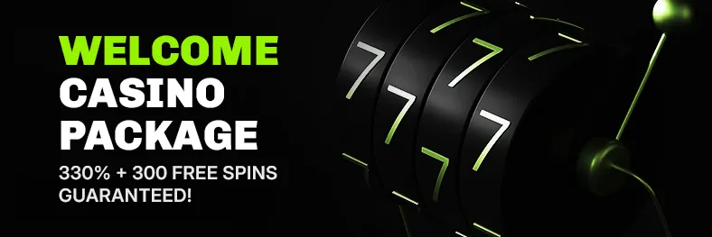 Welcome casino package with bonus and free spins at Velobet casino